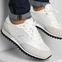 Sortie ✔️ Baskets Parkour Runner 50470152 White de BOSS 😉