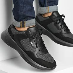 Sortie 👏 Baskets Dean Runner 50474955 Charcoal de BOSS 🎁