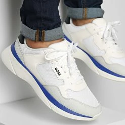 Budget 🔔 Baskets Dean Runner 50474955 Open White de BOSS 👏