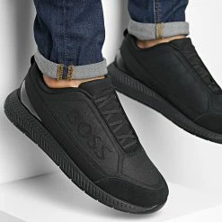 Le moins cher 😉 Baskets Titanium Slon 50480890 Black de BOSS ❤️
