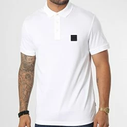 Offres 🥰 Polo Manches Courtes Parlay 143 50467115 Blanc de BOSS ✨