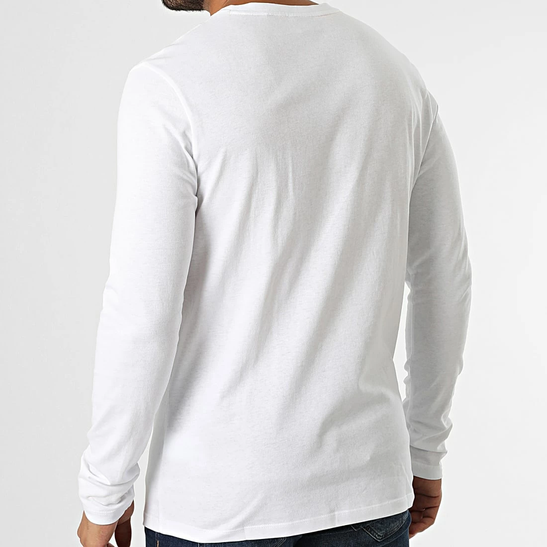 Bon marché 💯 Tee 👚 Shirt Manches Longues Tacks 50476192 Blanc de BOSS ✔️ – Image 4