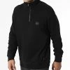 Bon marché 🥰 Sweat Col Zippé 50468926 Noir de BOSS 🎁