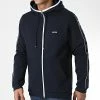 Nouveau ✨ Sweat Zippé Capuche Saggy 1 50467101 Bleu Marine de BOSS 💯