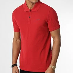 Budget 🛒 Polo Manches Courtes 50468576 Rouge de BOSS ✨