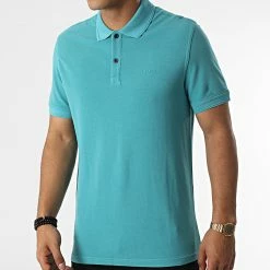 Remise 🎁 Polo Manches Courtes 50468576 Bleu de BOSS 🤩