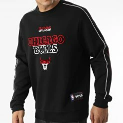 Coupon 🤩 Sweat Crewneck 50477351 Chicago Bulls Noir de BOSS 🥰