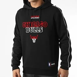 Vente flash 🎉 Sweat Capuche 50477404 Chicago Bulls Noir de BOSS 🧨