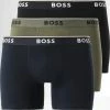 Coupon 😀 Lot De 3 Boxers 50479121 Bleu Marine Noir Vert Kaki de BOSS ⌛