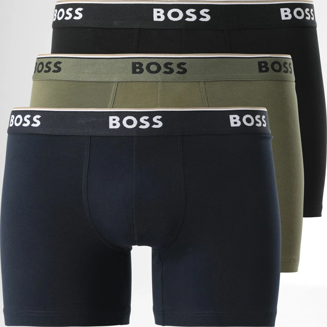 Coupon đ Lot De 3 Boxers 50479121 Bleu Marine Noir Vert Kaki de BOSS â