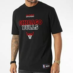 Meilleure vente 🛒 Tee 👕 Shirt 50477424 Chicago Bulls Noir de BOSS 😉