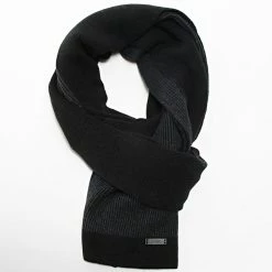 Vente flash ⌛ Echarpe Lamico Noir de BOSS ⌛