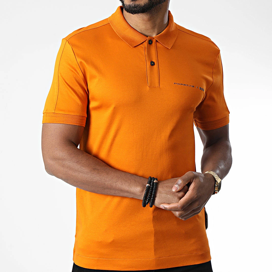Tout neuf ✨ Polo Manches Courtes Porsche 50476974 Orange de BOSS 🧨 – Image 3