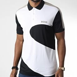 Promo 😀 Polo Manches Courtes 50478693 Blanc de BOSS ⭐