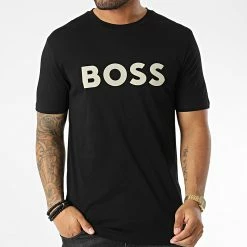 Meilleur prix ✔️ Tee 👚 Shirt 50481923 Noir de BOSS ✔️