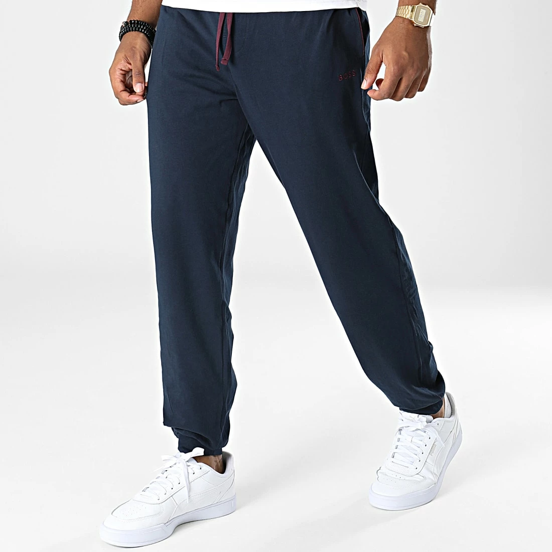 Budget 🛒 Pantalon Jogging 50473000 Bleu Marine de BOSS ❤️