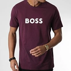 Meilleure affaire 😉 Tee 👕 Shirt 50491706 Bordeaux de BOSS 😉