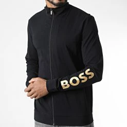 Budget 💯 Veste Zippée 50488111 Noir de BOSS 🤩