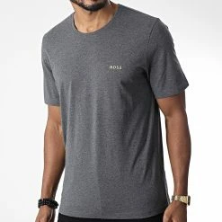 Coupon ❤️ Tee 👕 Shirt 50469605 Gris Anthracite Chiné de BOSS ✔️