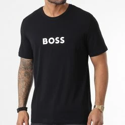 Coupon ⭐ Tee 👕 Shirt Easy 50485867 Noir de BOSS ✨