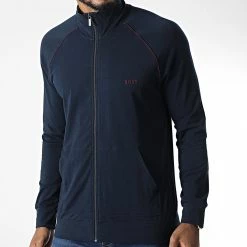 Meilleure affaire 🥰 Sweat Zippé 50469596 Bleu Marine de BOSS ✨