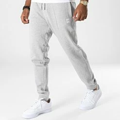 Remise 🎉 Pantalon Jogging 50468448 Gris Chiné de BOSS 😍