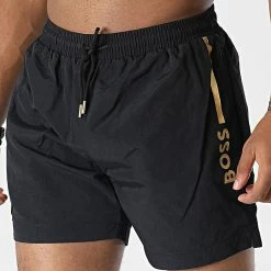 Meilleure vente 😀 Short De Bain 50484440 Noir de BOSS ❤️