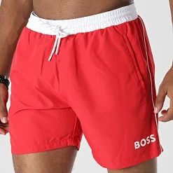 Meilleure affaire 🎉 Short De Bain 50469302 Rouge de BOSS 👏