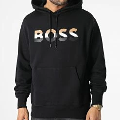 Bon marché 🛒 Sweat Capuche Econy 2 50491404 Noir de BOSS ⌛