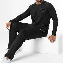 Meilleur prix ⌛ Ensemble De Survetement 50485739 Noir de BOSS 🛒