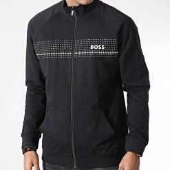 Offres ✔️ Sweat Zippé 50485945 Noir de BOSS 😉