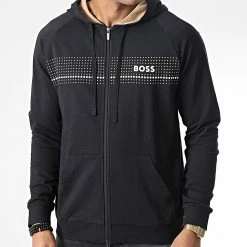Meilleure vente ⭐ Sweat Capuche Zippé 50485940 Noir de BOSS 😀