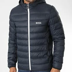 Le moins cher ⌛ Doudoune Capuche 50472472 Bleu Marine de BOSS ⭐