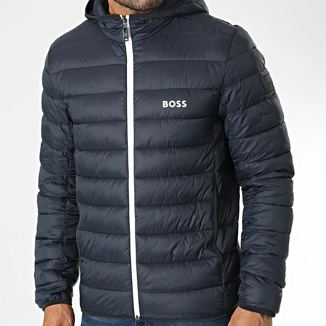 Le moins cher ⌛ Doudoune Capuche 50472472 Bleu Marine de BOSS ⭐