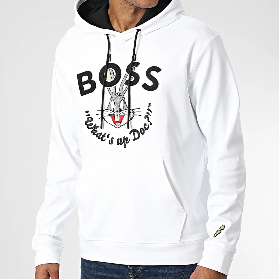 Tout neuf 🛒 Sweat Capuche Bugs Bunny 50486315 Blanc de BOSS 🤩 – Image 3