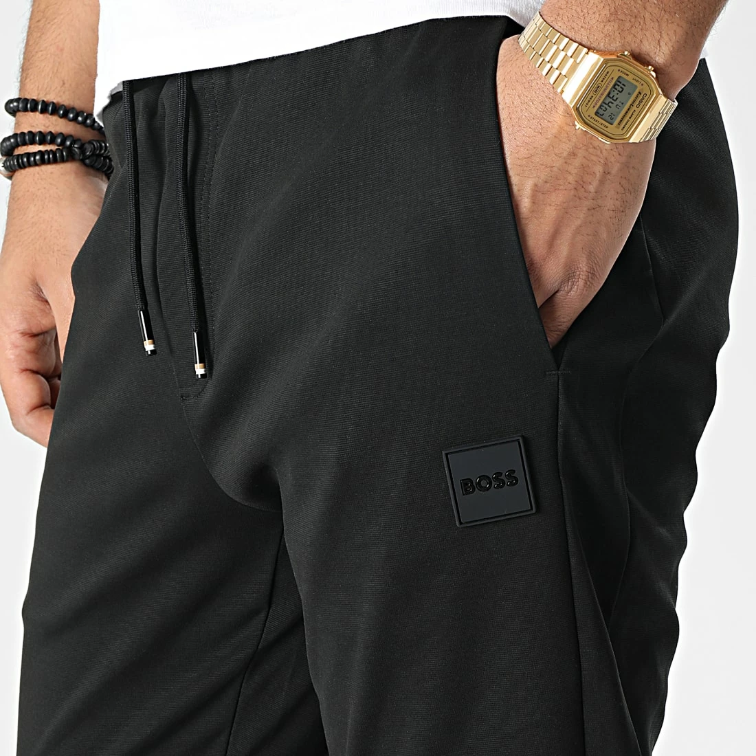 Coupon 👏 Pantalon Jogging 50467130 Noir de BOSS 👍 – Image 2