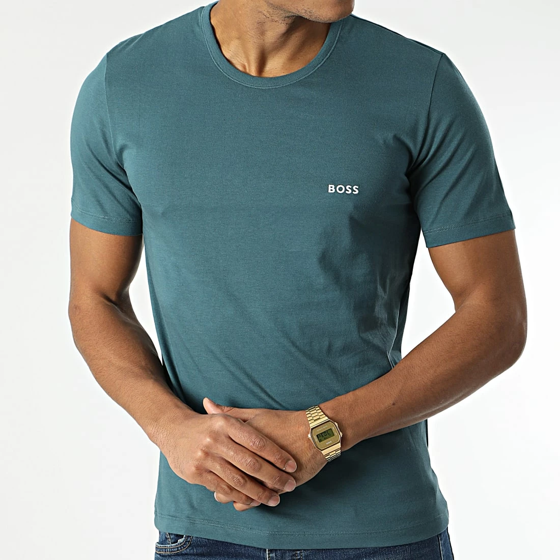 Acheter 🔔 Lot De 3 Tee 👕 Shirts 50475286 Noir Bleu Marine de BOSS 🔔 – Image 4