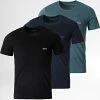 Acheter 🔔 Lot De 3 Tee 👕 Shirts 50475286 Noir Bleu Marine de BOSS 🔔