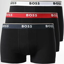Budget 🎁 Lot De 3 Boxers 50483640 Noir de BOSS 🤩