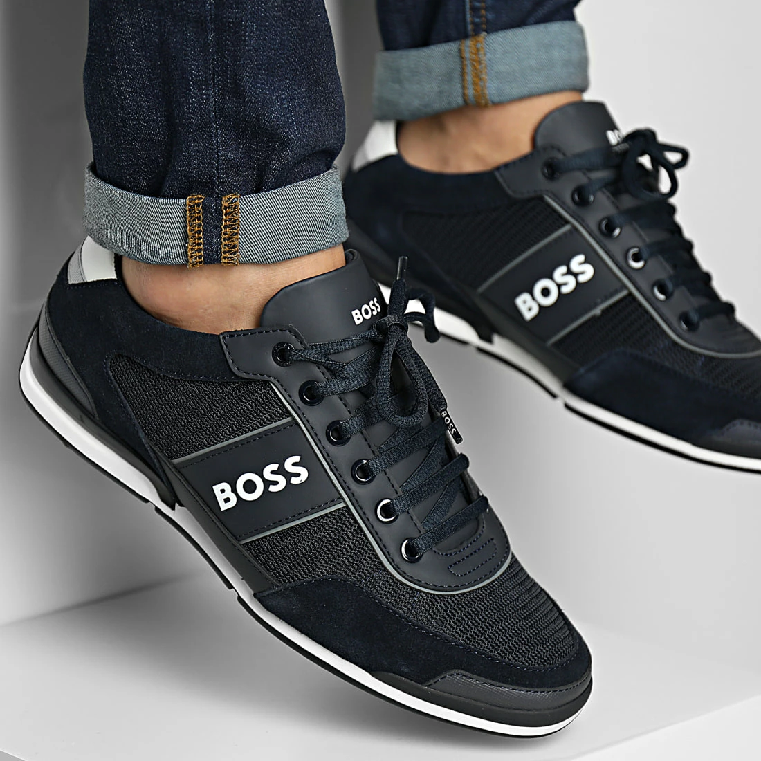 Les meilleures critiques de 👏 Baskets Saturn Low 50485629 Dark Blue de BOSS 😀