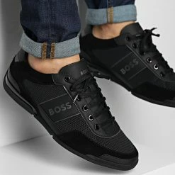 De gros 💯 Baskets Saturn Low 50485629 Black de BOSS ⌛