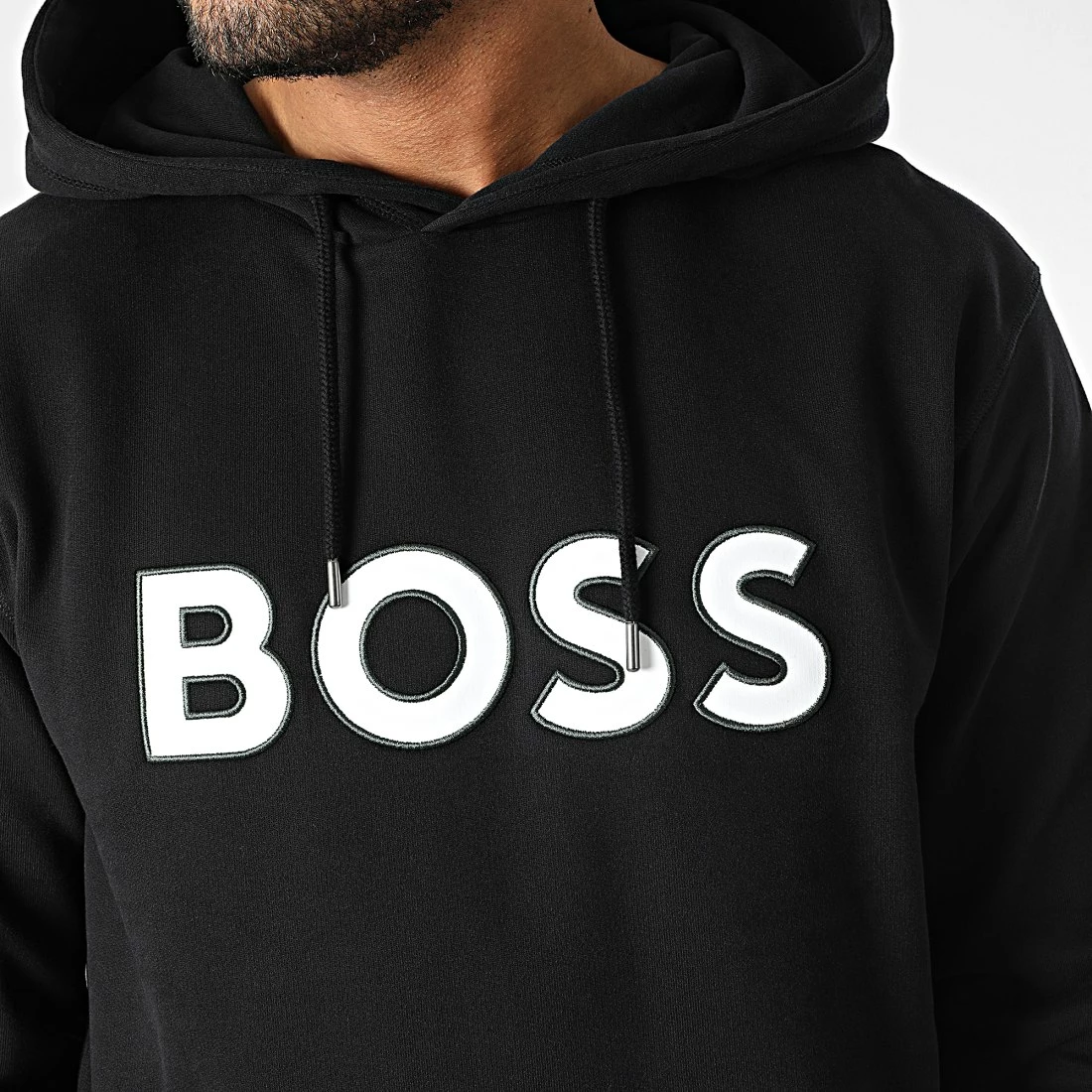 Grosses soldes 🔥 Sweat Capuche 50483453 Noir de BOSS ✨ – Image 2