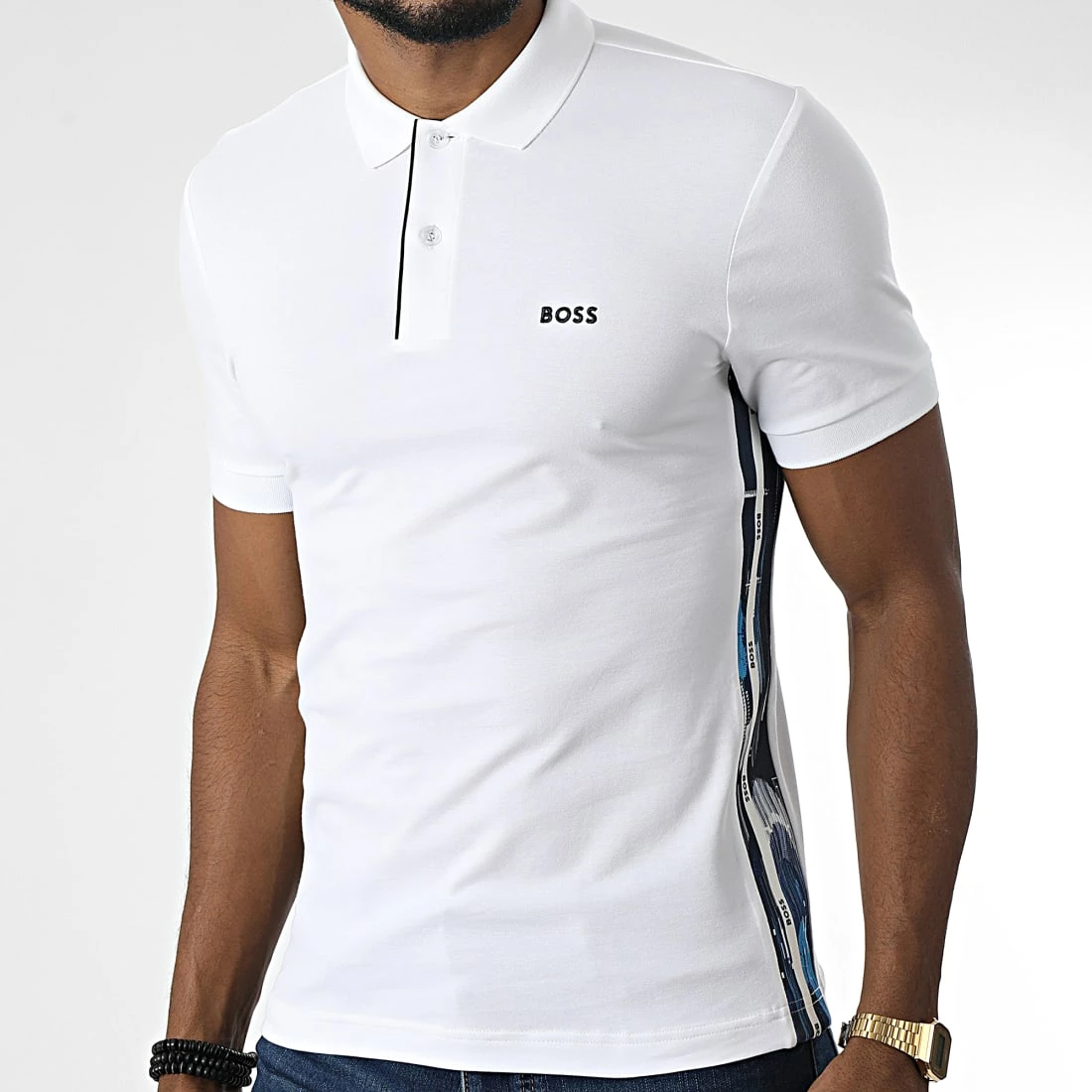 Vente flash 🥰 Polo Manches Courtes 50483203 Blanc de BOSS 🧨