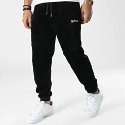 Promo 🌟 Pantalon Jogging Velours 50485849 Noir de BOSS 💯