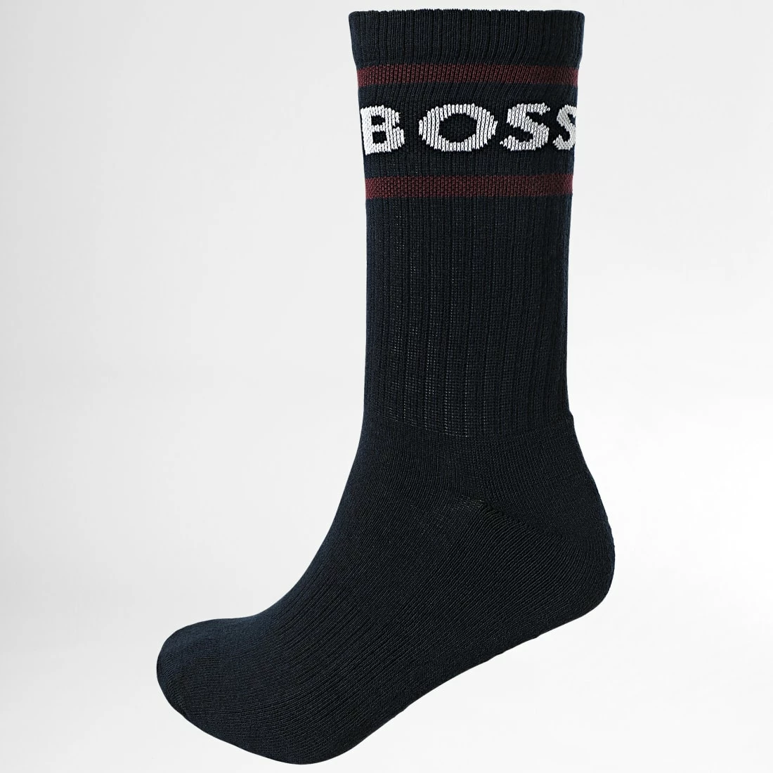 Meilleur prix 👍 Lot De 3 Paires De Chaussettes 50469371 Noir Blanc Bleu Marine de BOSS 🥰 – Image 4