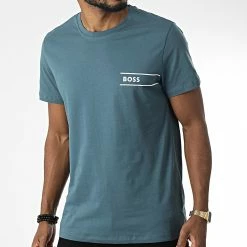 Meilleur prix ⌛ Tee 👕 Shirt RN 24 50483644 Vert de BOSS 🧨