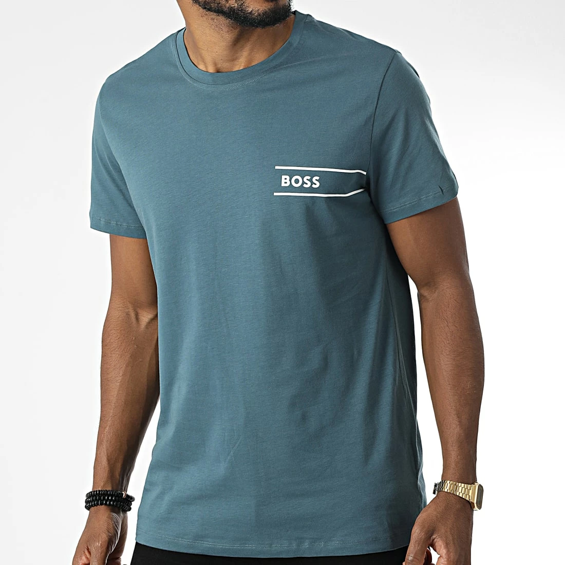 Meilleur prix ⌛ Tee 👕 Shirt RN 24 50483644 Vert de BOSS 🧨