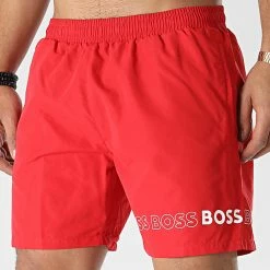 Acheter ✔️ Short De Bain 50469300 Rouge de BOSS 🤩