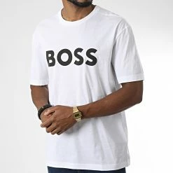 Tout neuf 🎉 Tee 👚 Shirt 50483774 Blanc de BOSS 🛒
