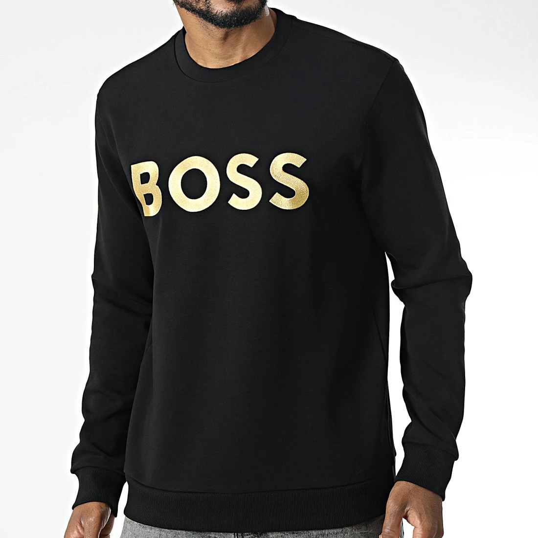 Sortie 🧨 Sweat Crewneck 50482898 Noir de BOSS 🎉